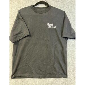 Jaqwin T-shirt "Anti Social" Black Size M